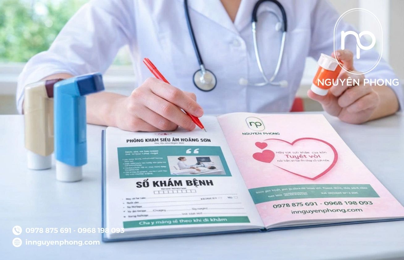 Mẫu in sổ khám bệnh phòng khám siêu âm 